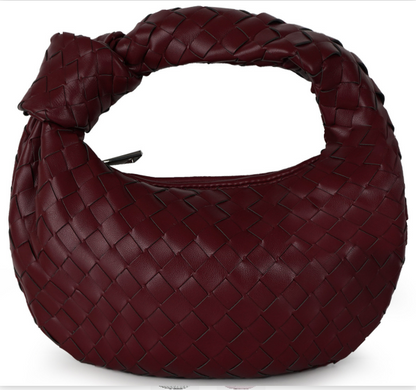 Luxe Vrouwen Schouder Tas Met Gevlochten Detail