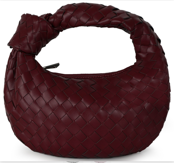 Luxury Women's Shoulder Bag with Braided Detail