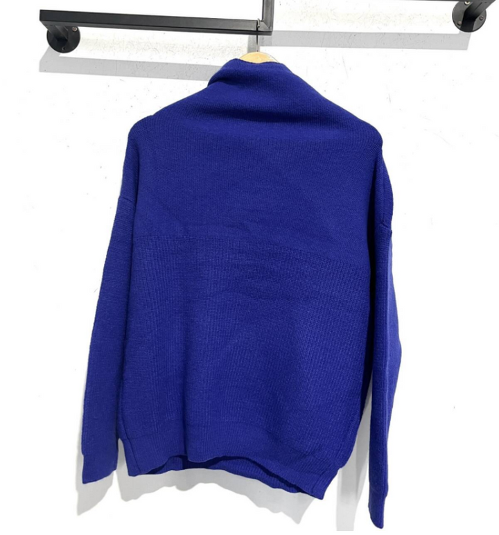 Knitted Oversized Hoodie with Hood