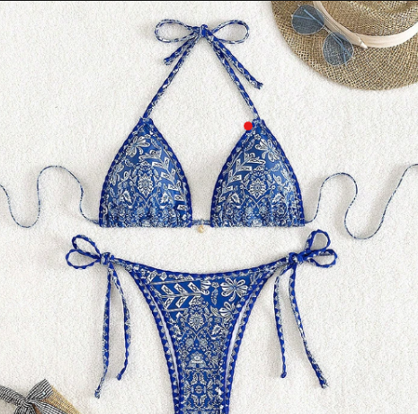 Farfalah | Trendy Triangel Bikini met Boho Print