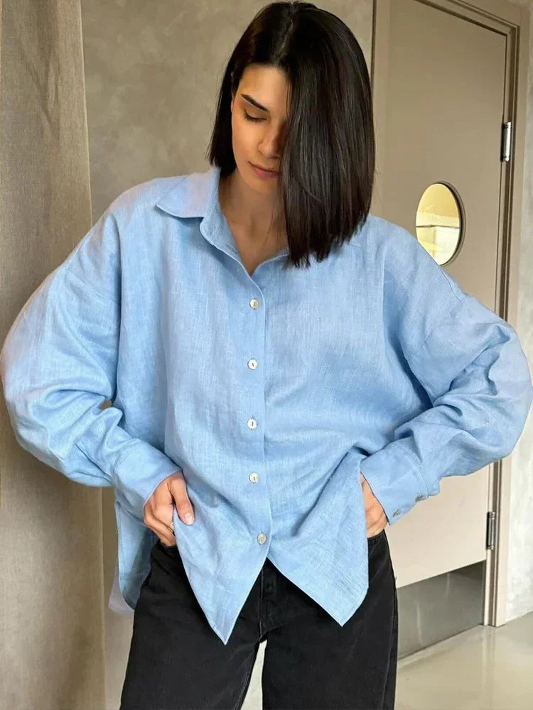 Gusta | Zomerse Linnen Blouse