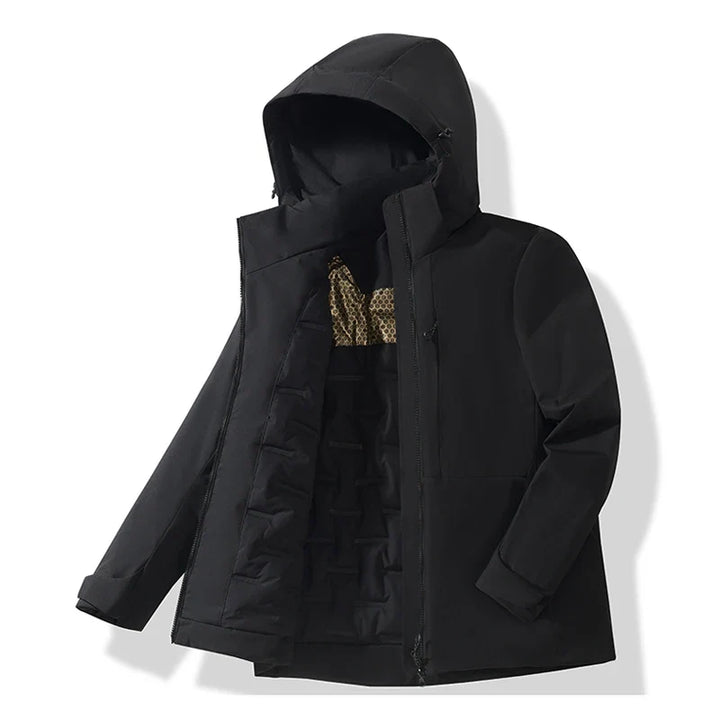 Veste polaire imperméable unisexe, coloris noir