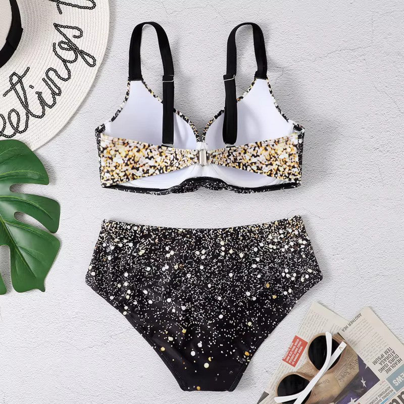 Cecile | Tropikalne bikini z wysokim stanem