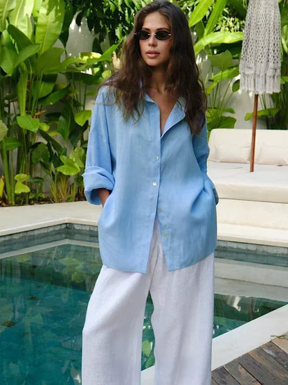 Gusta | Zomerse Linnen Blouse