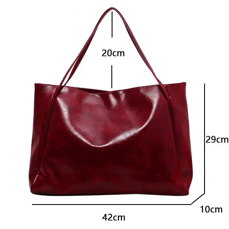 Leora | Sac shopper spacieux de luxe à bandoulière