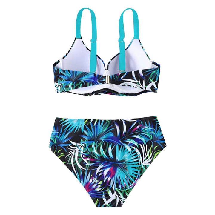 Allyson | Bikini taille haute tropical