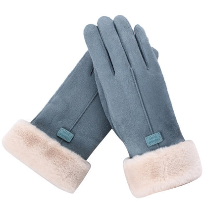 Warme Dames Handschoenen met Fleece Voering en Polsmanchet