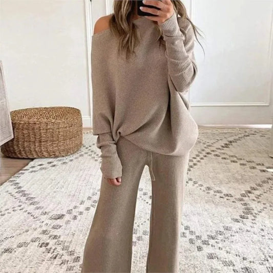 Zachte Comfortabele Dames Set met Chique Oversized Pasvorm