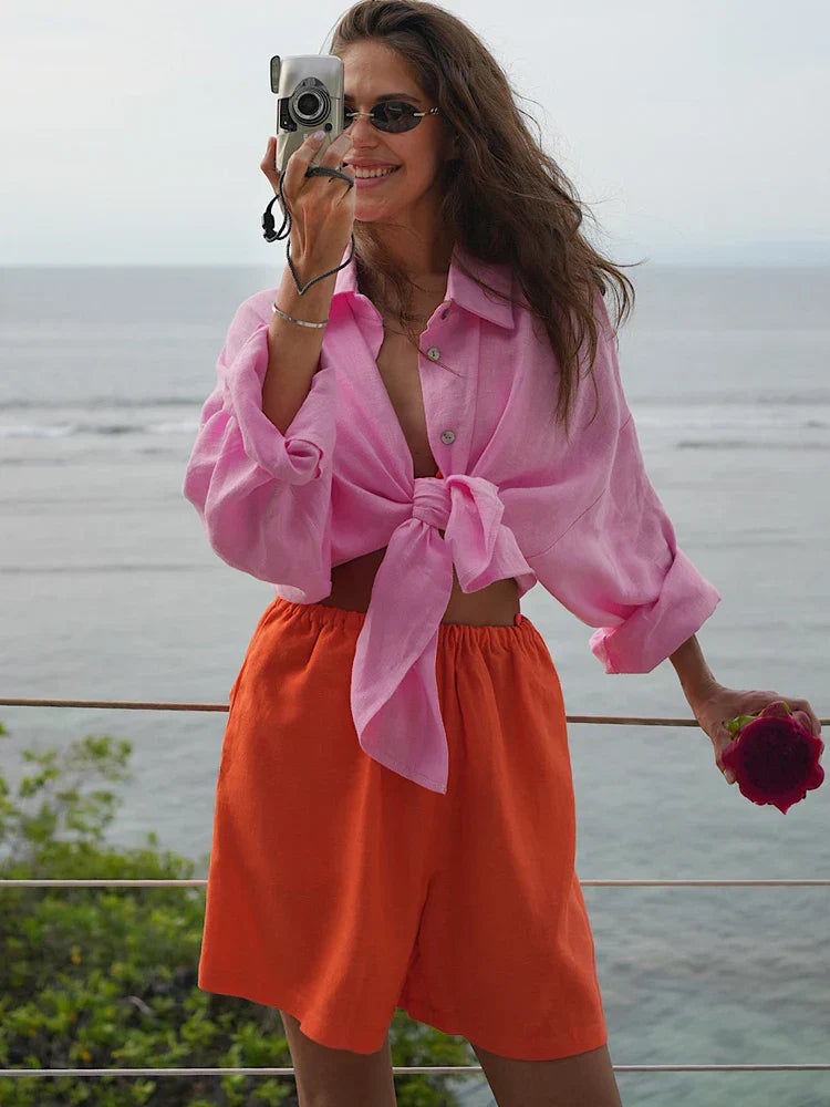 Gusta | Zomerse Linnen Blouse