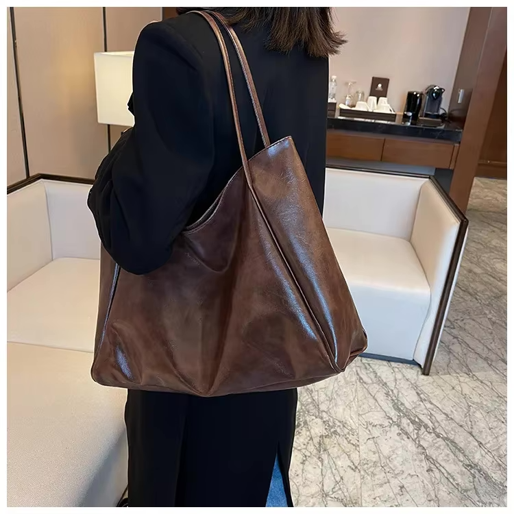 Leora | Sac shopper spacieux de luxe à bandoulière