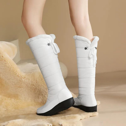 Comfortabele Dames Kniehoge Winterlaarzen met Voering