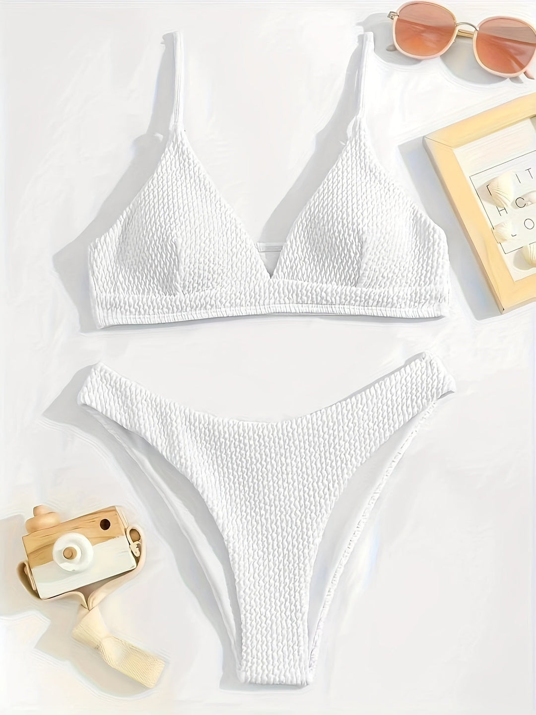 Domani | Bikini trójkątne o strukturze wafla