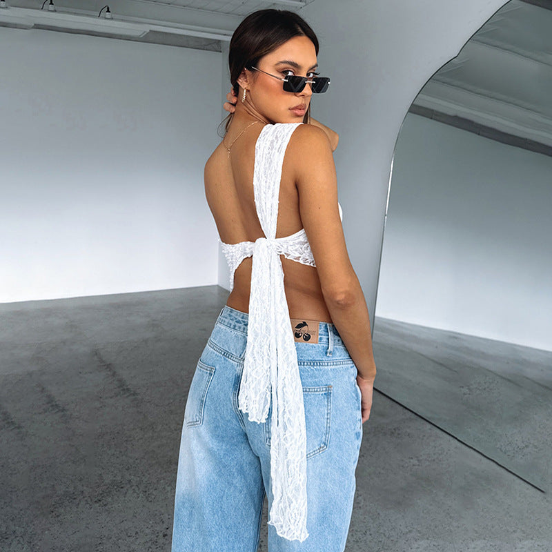Zomer Chique Kanten Tops | ElleGems Amsterdam