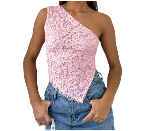 Zomer Chique Kanten Tops | ElleGems Amsterdam