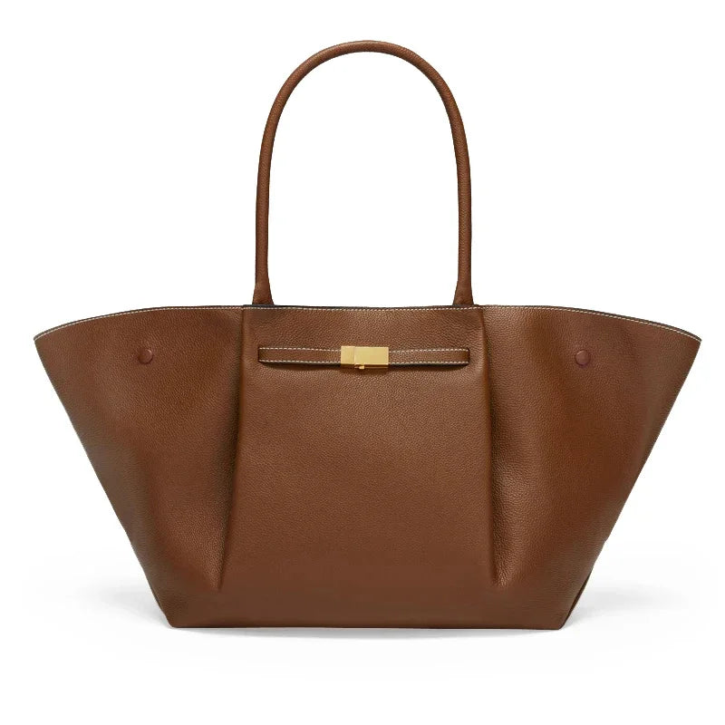 Tassa | Luxe Oversized Schoudertas met Gouden Sluiting
