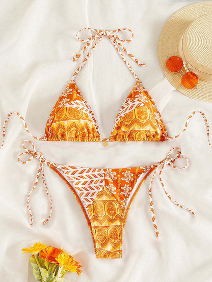 Farfalah | Trendy Triangel Bikini met Boho Print