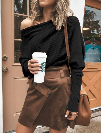 Palma | Pull épaules dénudées avec manches dolman