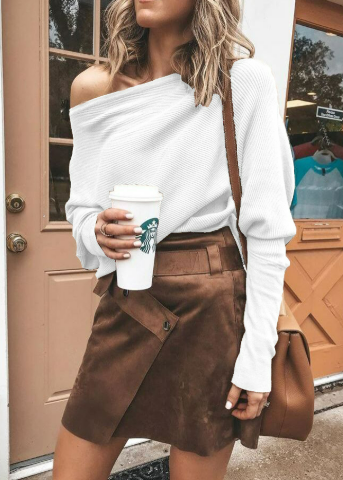 Palma | Pull épaules dénudées avec manches dolman