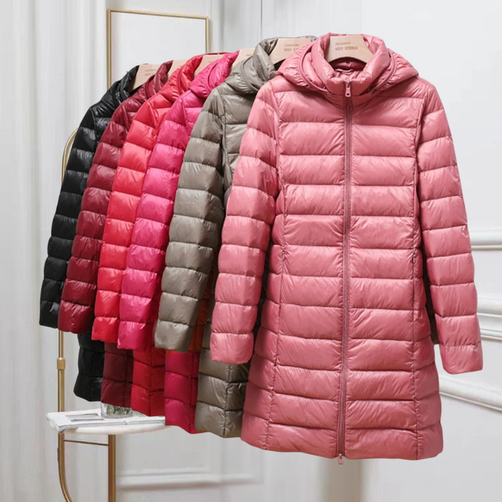 Women's Lightweight Quilted Puffer Jacket with Hood