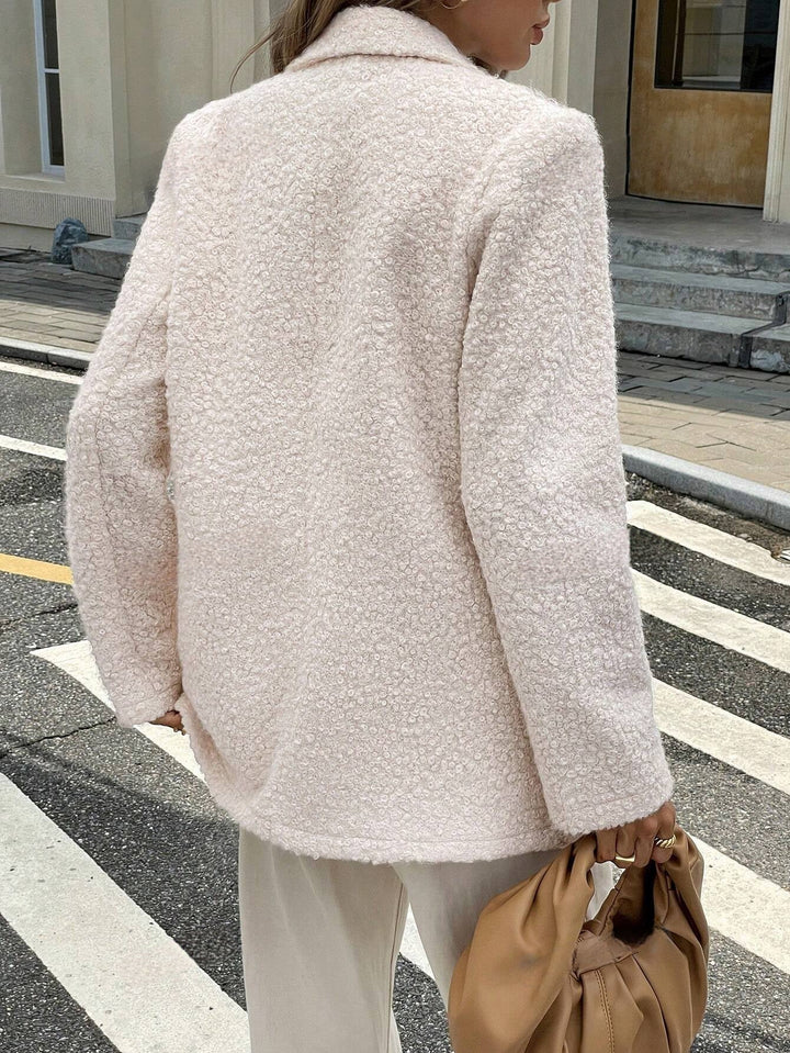 Baia | Bouclé Blazer met Luxe Textuur