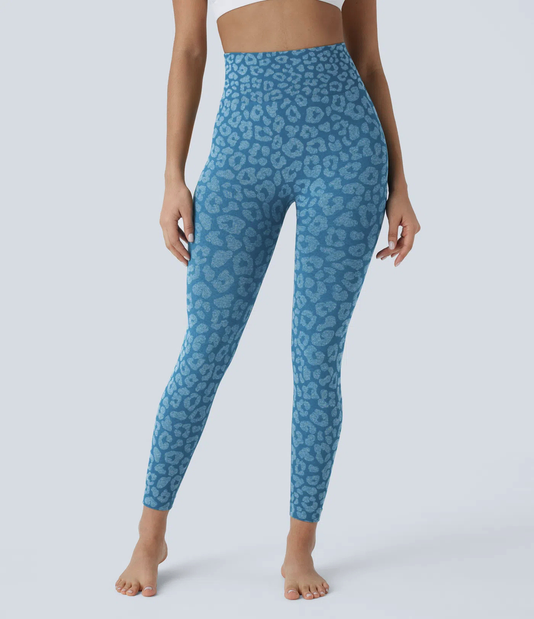 Sportowe legginsy bezszwowe Camo 2.0
