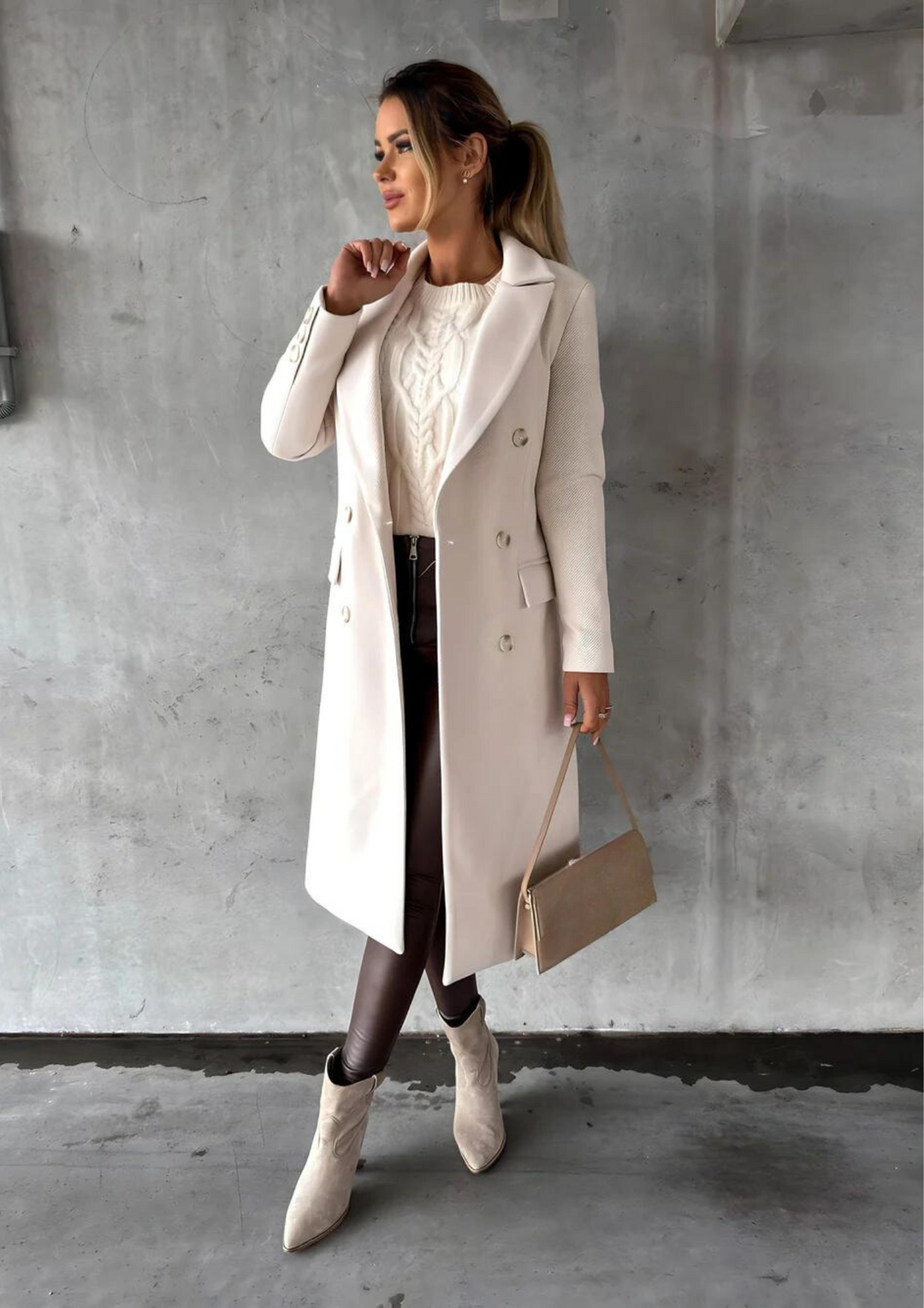 Jaycee | Elegant Double-Breasted Women's Coat