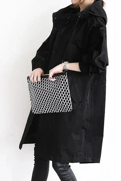 Elegante Waterdichte Dames Regenjas met Capuchon