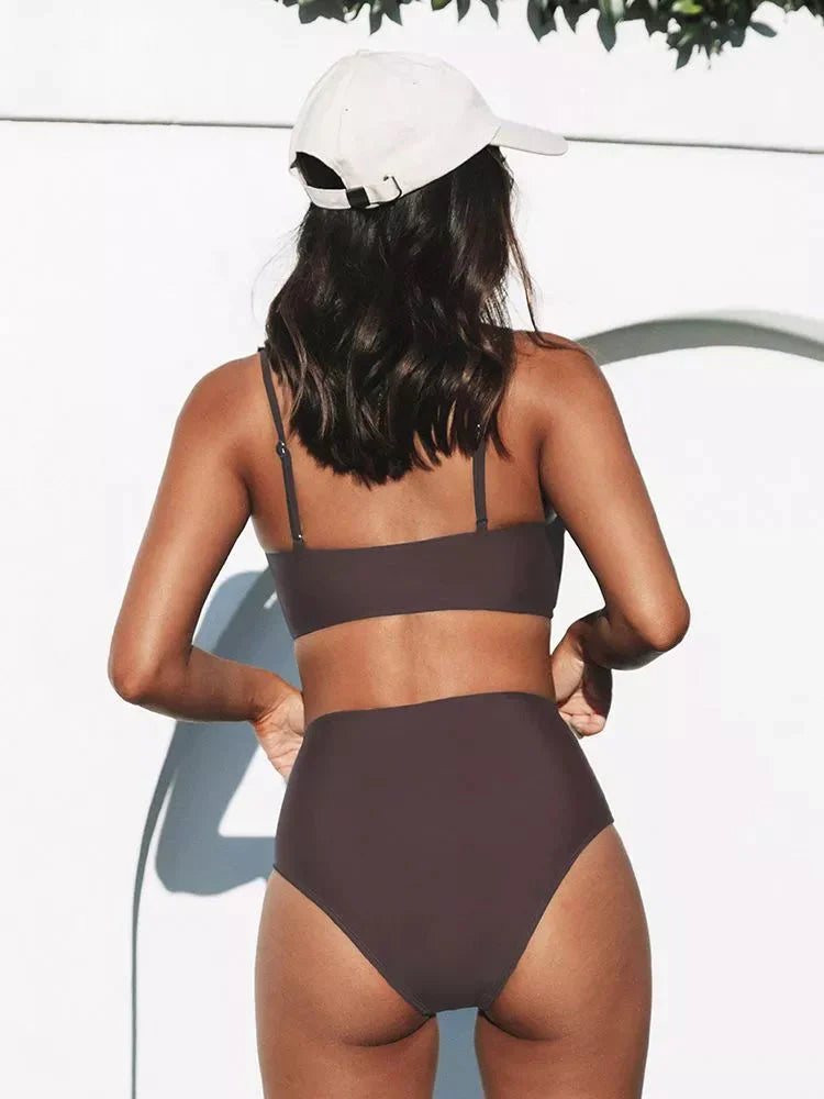 Dania | Floral High-Waisted Bikini Set