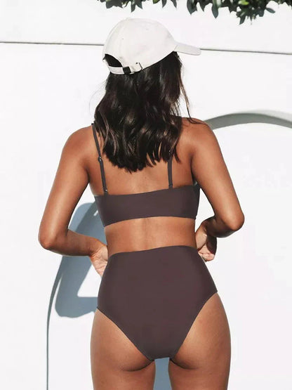 Dania | Floral High-Waisted Bikini Set
