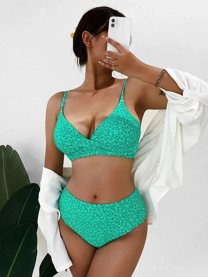 Dania | Floral High-Waisted Bikini Set