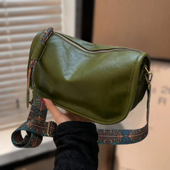 Vaness | Vintage Crossbody Tas met Statement Band