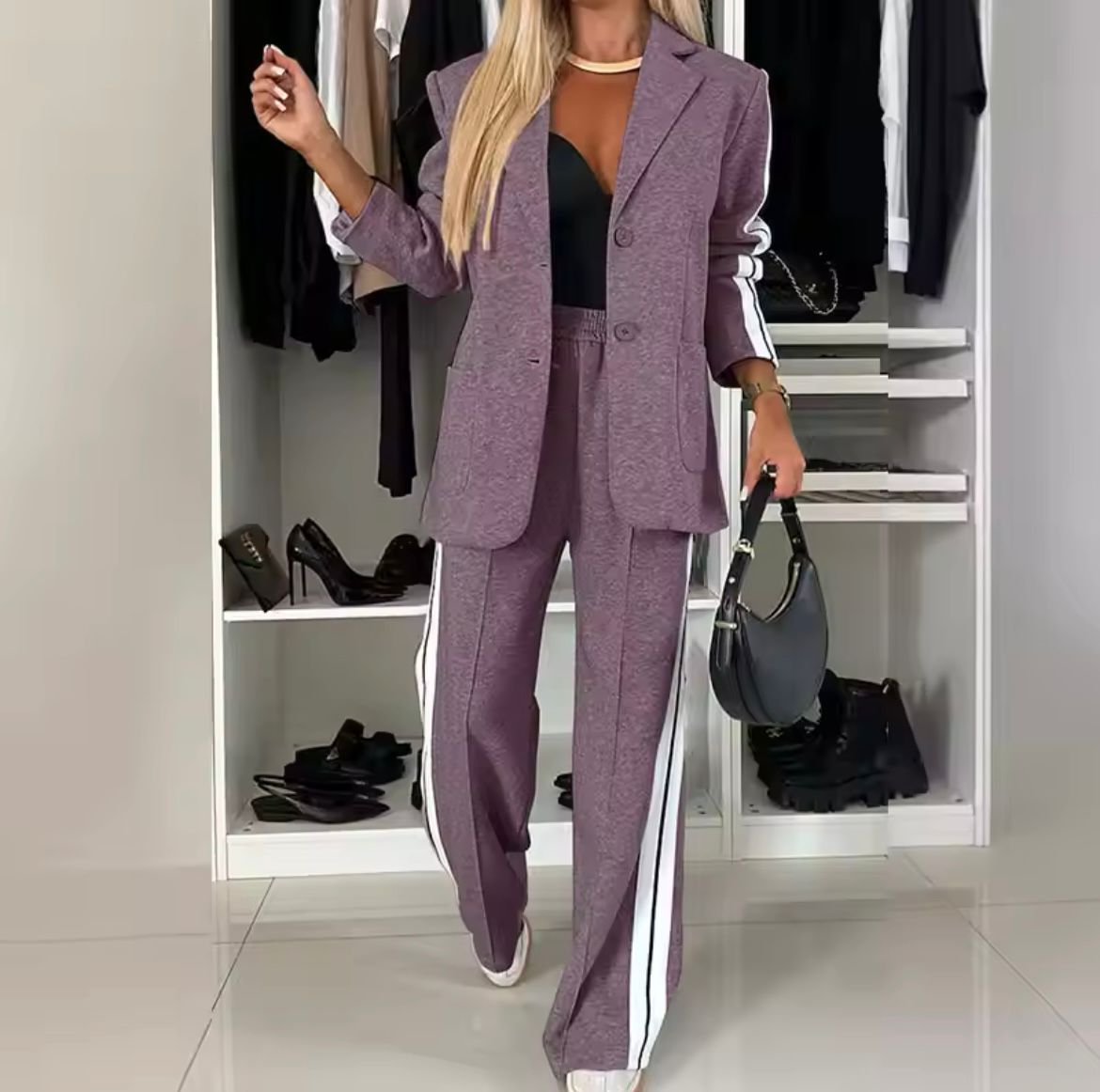Heidi | Sportieve Blazer en Joggingbroek Set