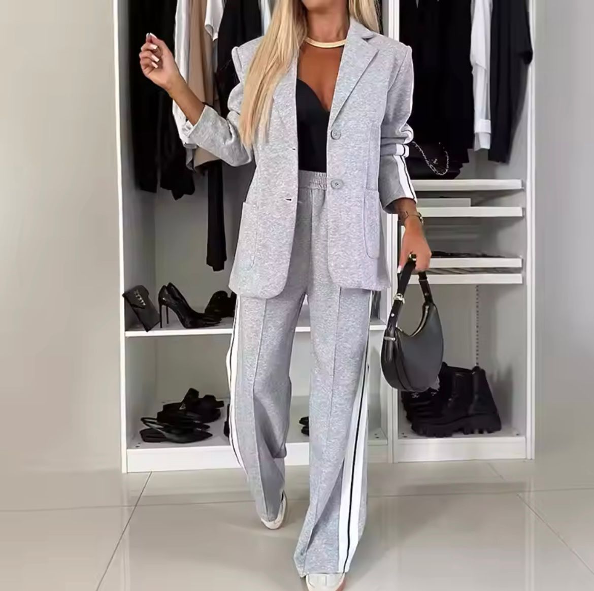 Heidi | Sportieve Blazer en Joggingbroek Set