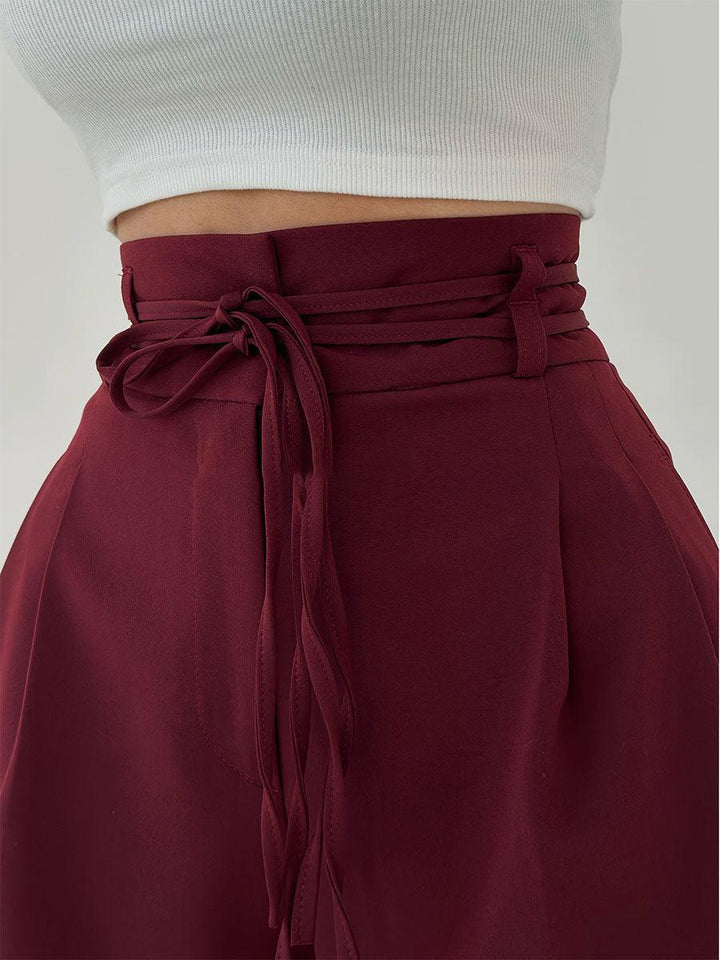 Elegante Luchtige Dames Palazzo Broek met Hoge Taille