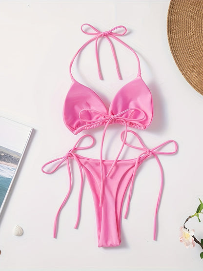Lacie | Sensuele Triangel Bikini met Verstelbare Touwtjes