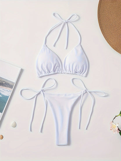 Lacie | Sensuele Triangel Bikini met Verstelbare Touwtjes
