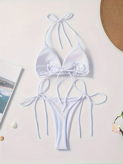 Lacie | Sensuele Triangel Bikini met Verstelbare Touwtjes