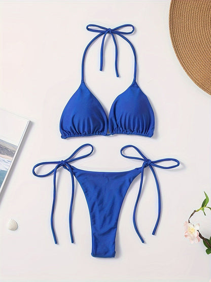Lacie | Sensuele Triangel Bikini met Verstelbare Touwtjes