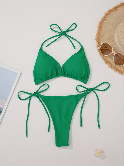 Lacie | Sensuele Triangel Bikini met Verstelbare Touwtjes