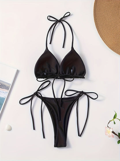 Lacie | Sensuele Triangel Bikini met Verstelbare Touwtjes