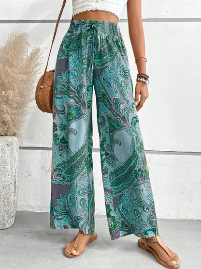 Alayna | Boho Paisleyprint Zomerbroek