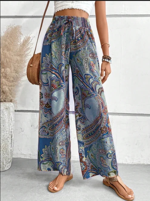 Alayna | Boho Paisleyprint Zomerbroek