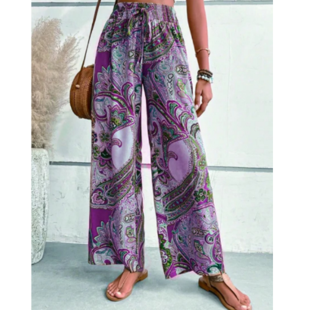 Alayna | Boho Paisleyprint Zomerbroek