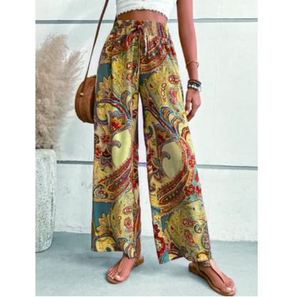 Alayna | Boho Paisleyprint Zomerbroek