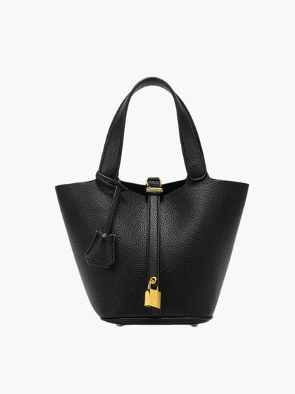 Lilla | Luxe Handtas met Gouden Slotdetail