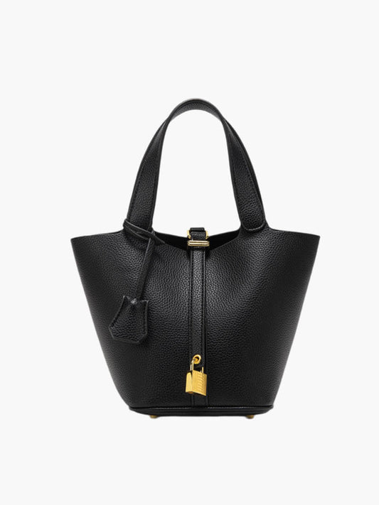Lilla | Luxe Handtas met Gouden Slotdetail