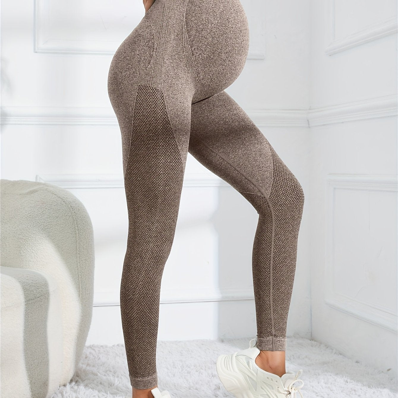 Comfortabele Dames Zwangerschapslegging met Hoge Taille