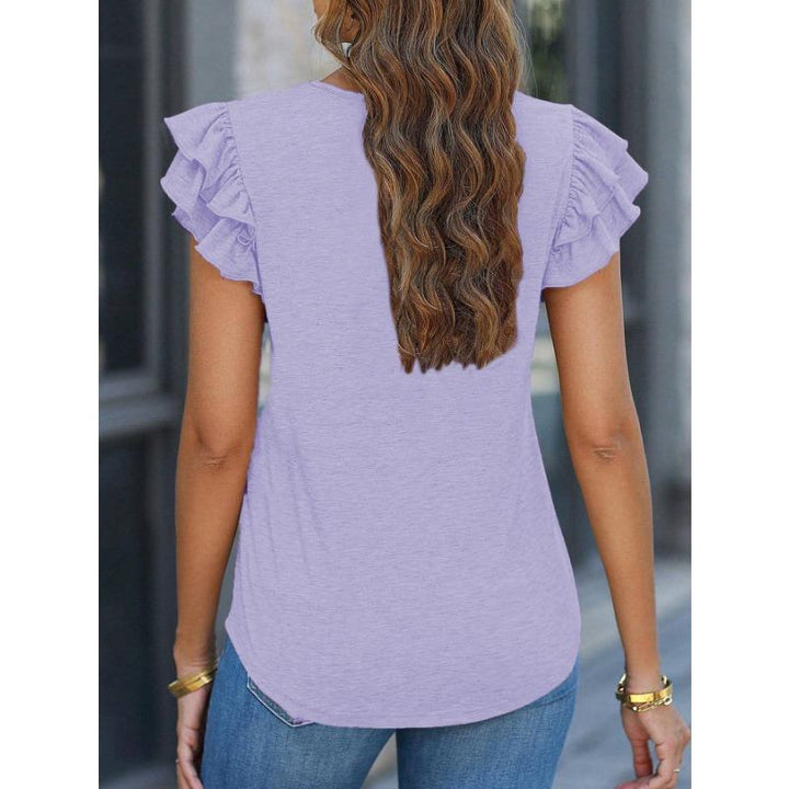 Centje | Summer Top with Flounce Sleeves - Ruffles