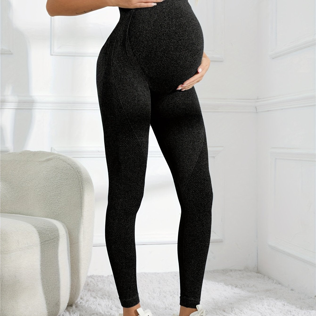 Comfortabele Dames Zwangerschapslegging met Hoge Taille