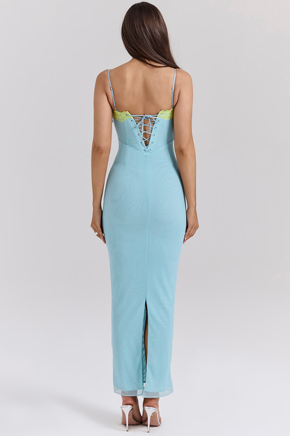 Santie | Mesh Strapless Bodycon Strandjurk